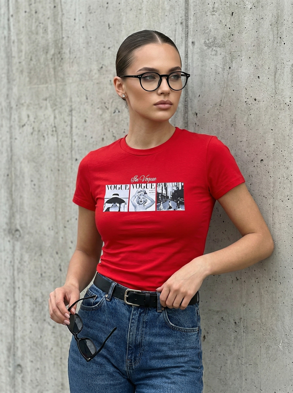 Vogue Red Crop T-Shirt