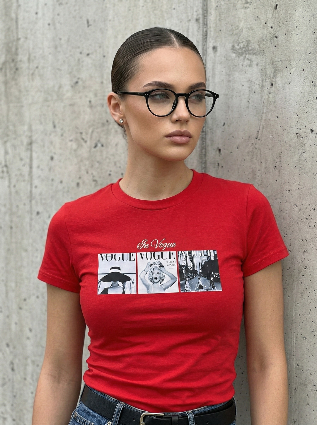 Vogue Red Crop T-Shirt