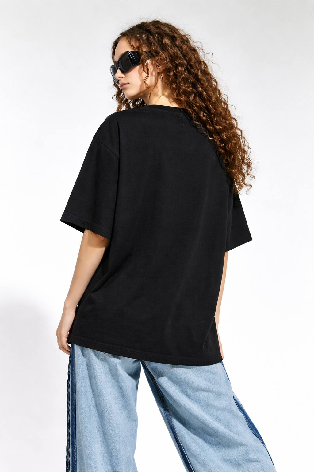 Main Character Energy Black Oversized T-Shirt
