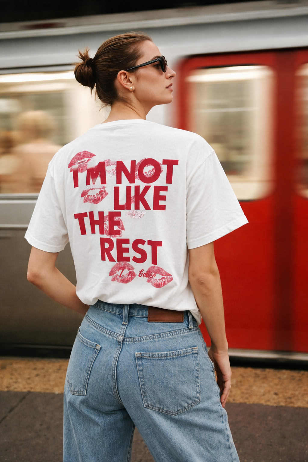 Kiss White Oversized T-Shirt