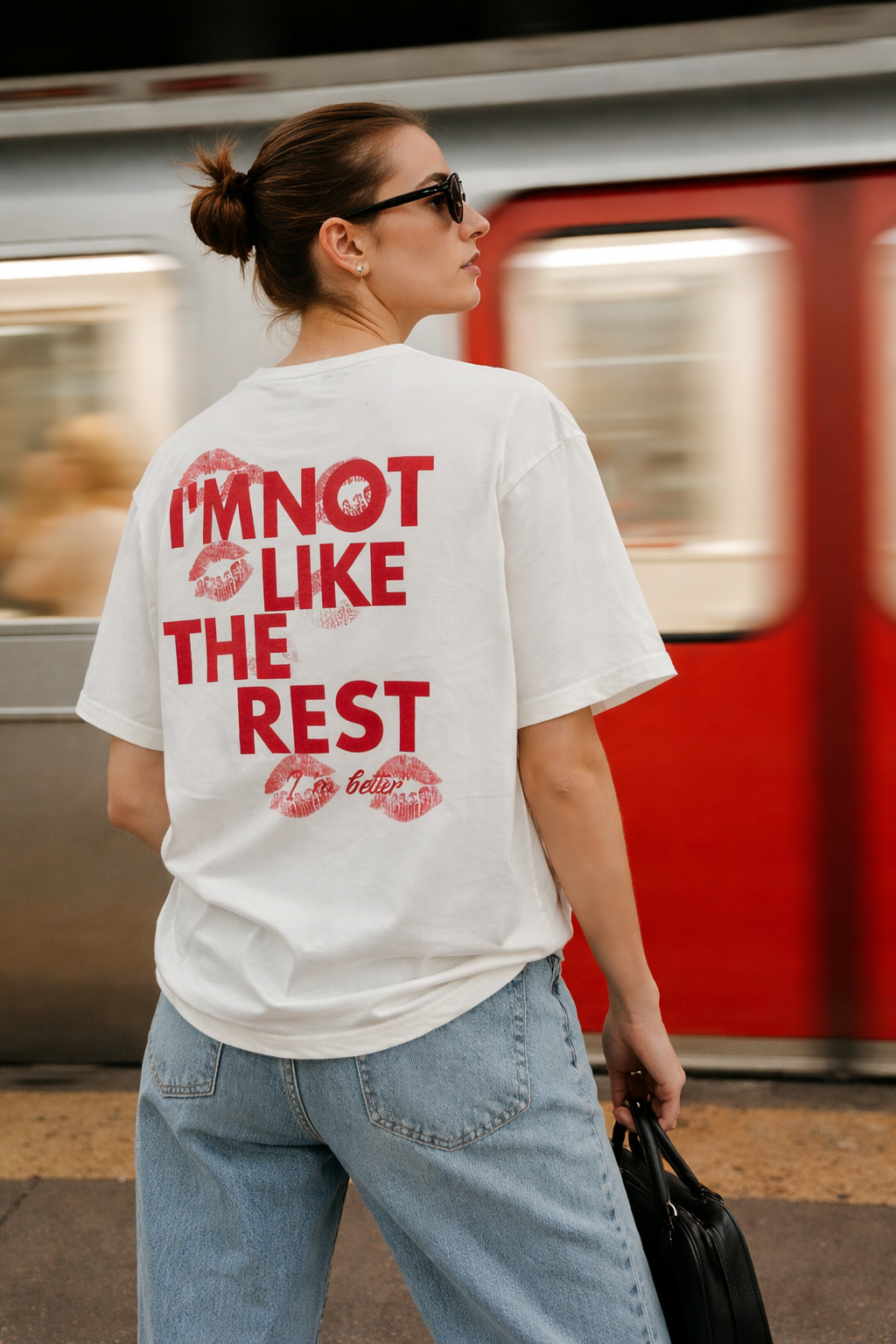 Kiss White Oversized T-Shirt