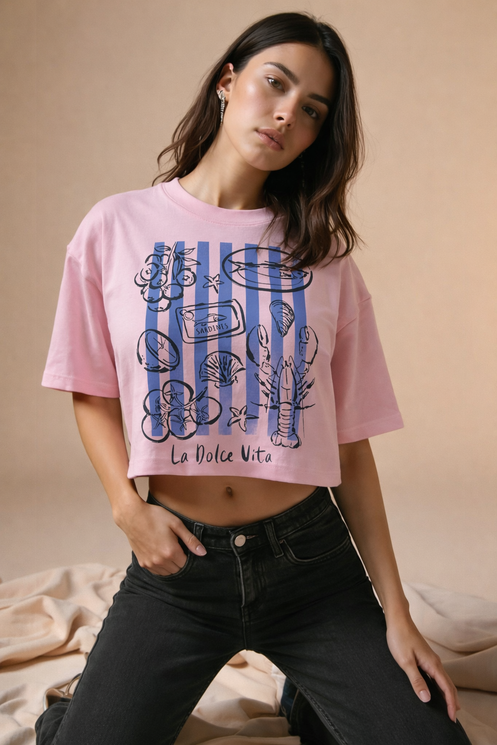 Dolce Vita Pink Boxy Tee