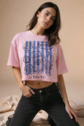 Dolce Vita Pink Boxy Tee