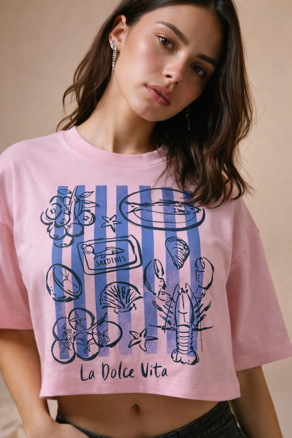 Dolce Vita Pink Boxy Tee