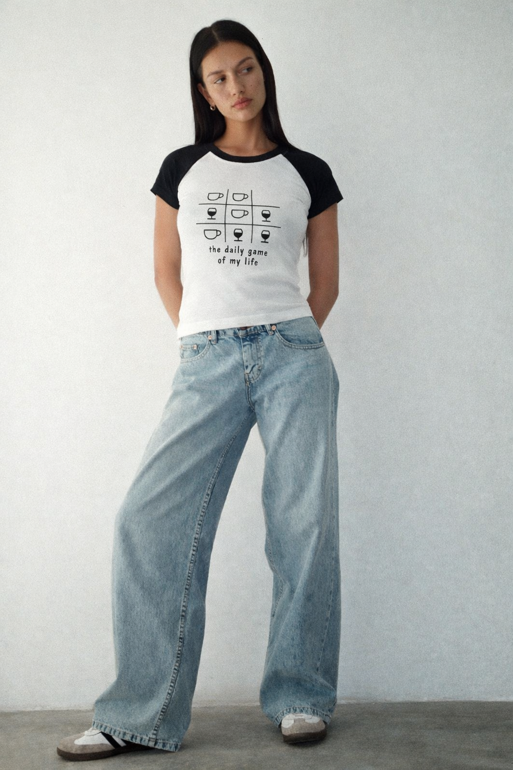 Tic Tac Toe Raglan