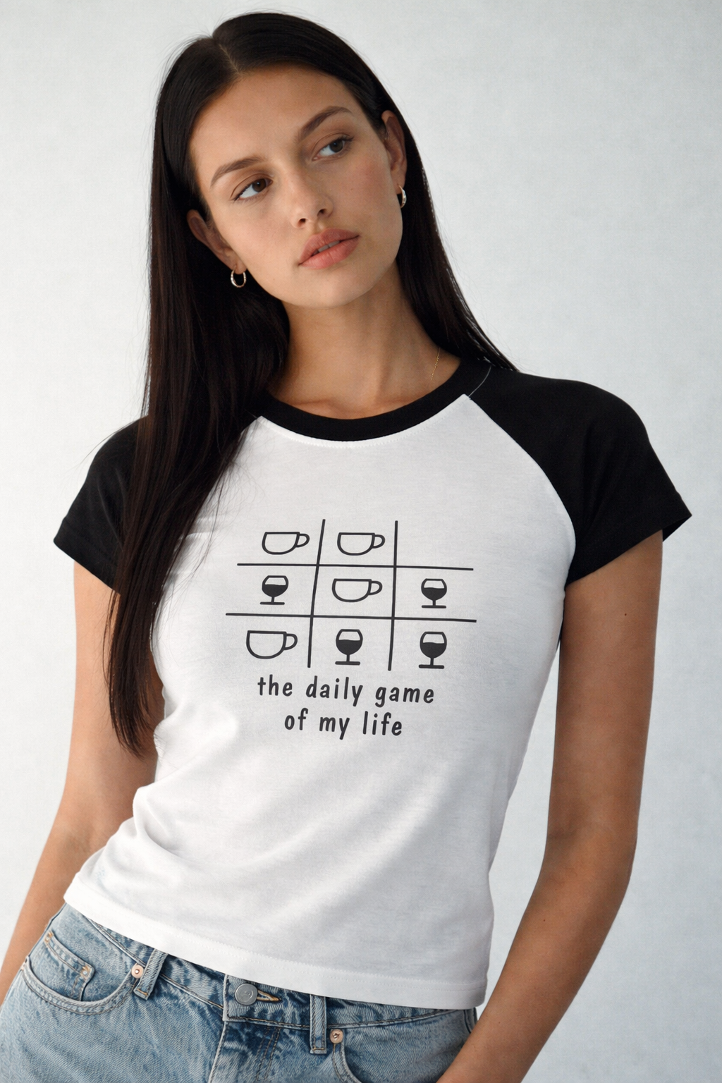 Tic Tac Toe Raglan