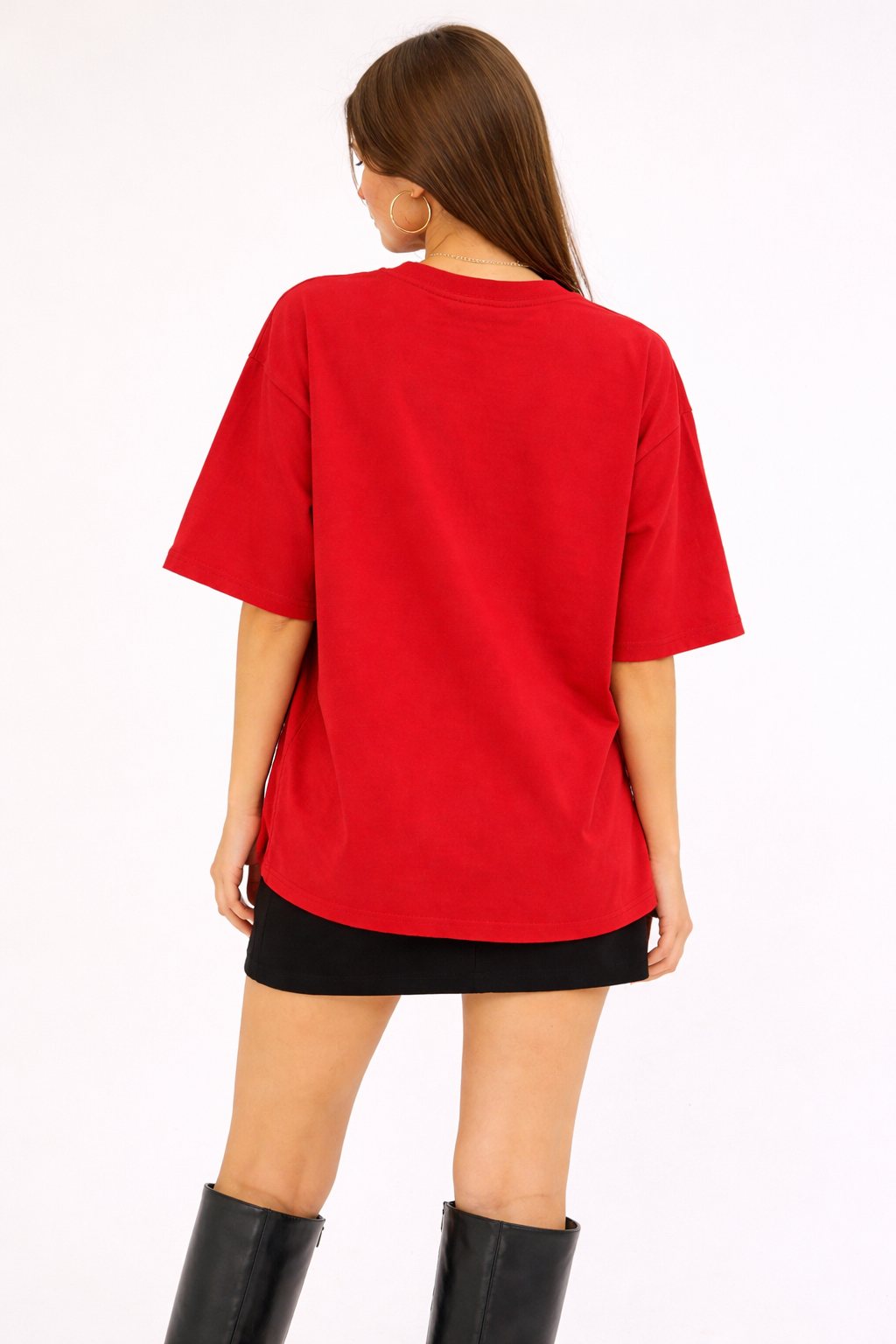 Pasta & Wine Red Oversized T-Shirt