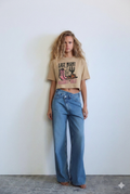 Cowgirl Beige Boxy Tee