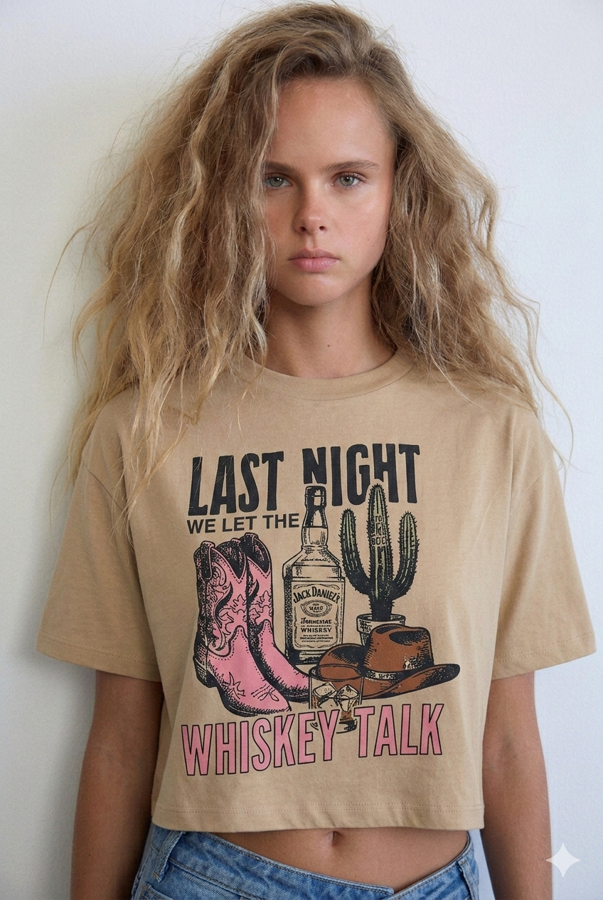 Cowgirl Beige Boxy Tee