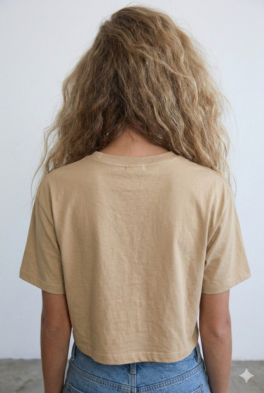 Cowgirl Beige Boxy Tee