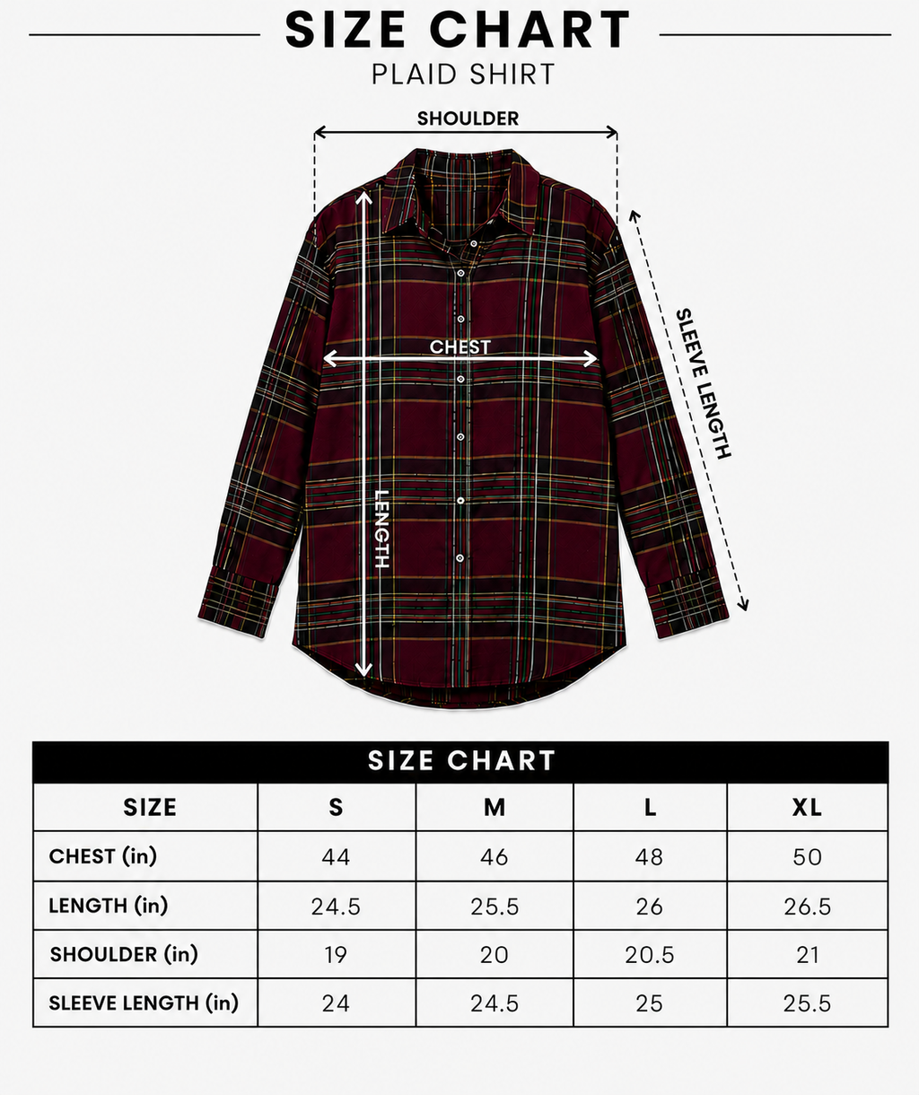 Maroon Check Shirt