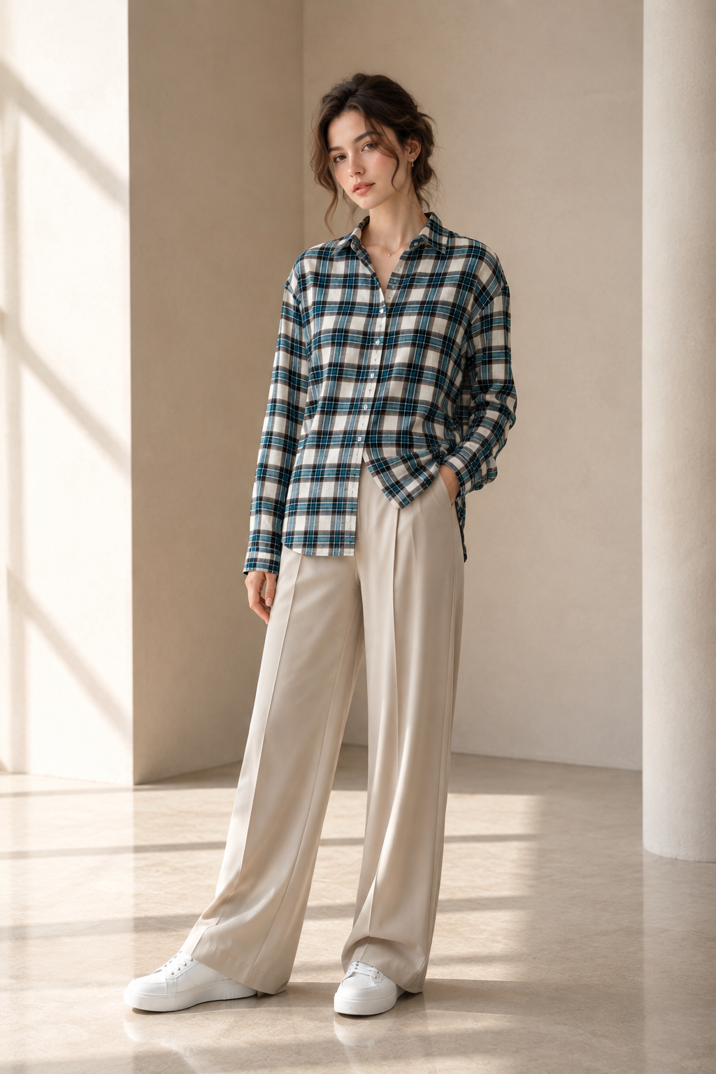 Green Check Shirt